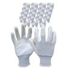 GUARDMAN PU手掌塗層手套 雙手穿戴組 S, 20套, 白色