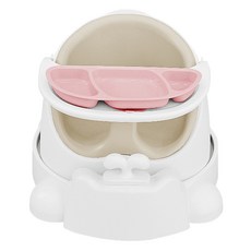 젤리맘 유아용 와이즈체어 + 카트 + 흡착식판 세트, 애쉬크림(와이즈체어), 핑크(식판)