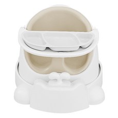 젤리맘 유아용 와이즈체어 + 카트 + 흡착식판 세트, 애쉬크림(와이즈체어), 화이트(식판)