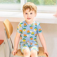 mollimelli friends 兒童款Molly Garden天絲四分袖家居服上下套裝