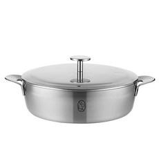 EDELKOCHEN 電磁爐5層不鏽鋼316波拉火鍋, 單色, 24cm