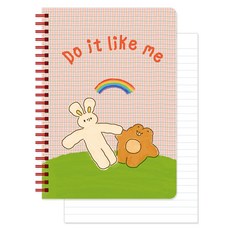 Monolike Unmatched Friends A5 線圈橫線筆記本, 07 跟我一樣做, 1個