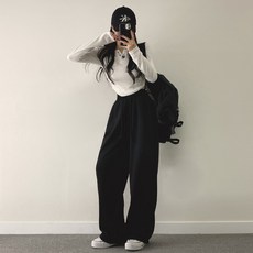 女款綁帶運動休閒長褲