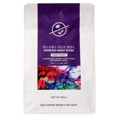 The Coffee Bean 義式烘焙綜合咖啡豆, 原豆(未研磨), 200g, 1個