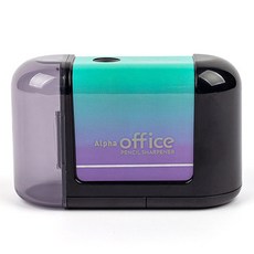 Alpha mall 辦公室電動削鉛筆機, 1個, 黑色