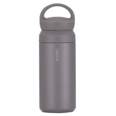 PNPOONGNYUN Kkuno 2in1 便攜式隨行杯, 1個, 暖灰色, 350ml