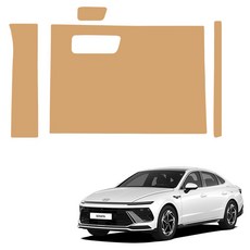 메이튼 쏘나타 디 엣지 튜닝 도어커버 가죽 순정 컬러 SC 글로브박스 커버 세트, 현대 쏘나타 디 엣지, 새들브라운