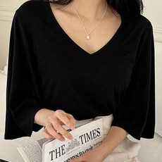 SAYSTYLE 女士浴翼袖 V 領T恤