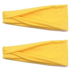 PEONIST 運動髮帶, 黃色, 2個