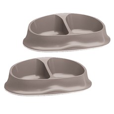 스테판플라스트 반려동물 시크 식기, 라이트 도브그레이, 2개