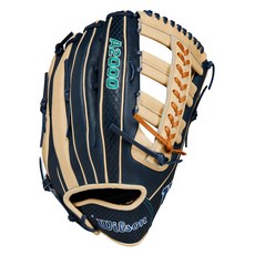 Wilson 胡立歐·羅德里奎茲 GM 外野手手套 左投用 2024 A2000 WBW1016361275, 1個, Nav + Blonde