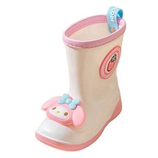 三麗鷗孩童奶油白雨靴