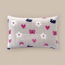 FRAMBOISE 兒童用 Romi 莫代爾絎縫枕頭套, 粉紅色