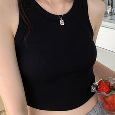Elsso 女款日常簡約短版背心