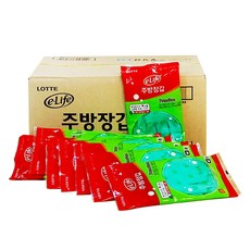LOTTE 樂天 e.Life 廚房手套 60入, 1個, 綠色