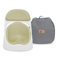 jellymom 幼兒Wise Chair GOGO組合, 1套, 橄欖綠(Wise Chair), 灰色(提袋)