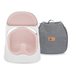 jellymom 幼兒Wise Chair GOGO組合, 1套, 蜜桃粉(Wise Chair), 灰色(提袋)