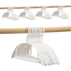 Onmoa 防肩角防滑衣架, 白色, 50個