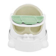 jellymom 幼兒用 Wise 餐椅 + 手推車 + 吸附式餐盤組合, 1套, 橄欖色(椅子), 薄荷綠(餐盤)