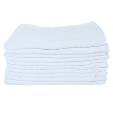 Draw Life 薄款棉質抹布 白色, 10個