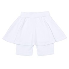 Rainbow Kids 女童柔軟羅紋五分裙褲