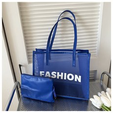 연이랜드 레터링 PVC 숄더백