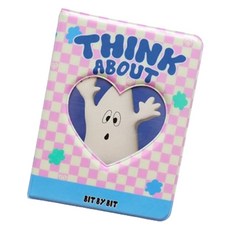 Sonio 俏皮粉紅 照片卡 拍立得 64p 相簿, 16張, 01 格紋