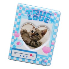 Sonio 俏皮粉紅 照片卡 拍立得 64p 相簿, 16張, 03 藍色