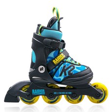 K2 SKATE 兒童5段式可調直排輪鞋, 藍色, 1組