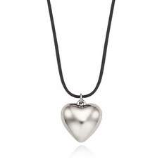 오에스티 여성용 하트 스트링 체인 목걸이