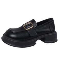 풋온 여성용 류우 원벨트 통굽 로퍼 NPOS0462