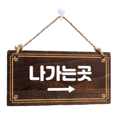 뭉키데코 나무 안내판 W4 152, 월넛