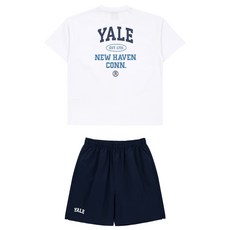 YALE KIDS 兒童青少年基本款棉質短袖+梭織長褲套裝 YJCCSUD23051