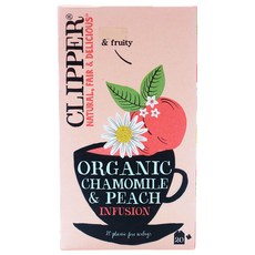 CLIPPER 洋甘菊&水蜜桃茶包, 20包, 1盒, 1.5g