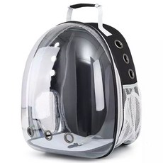 펫클럽 벨버드 반려동물 펫클럽 우주선 가방 베이직, 블랙, 1개