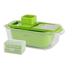 domus. 多功能削皮器菜刀6種+籃子組合全套, 混色, 1組