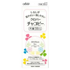 Clover 차코페이퍼 단면 5색 먹지 24-145, 흰색, 파란색, 노랑, 핑크, 녹색, 1개