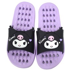 LiLFANT 兒童庫洛米排水性佳柔軟浴室拖鞋, 1個, 混合顏色