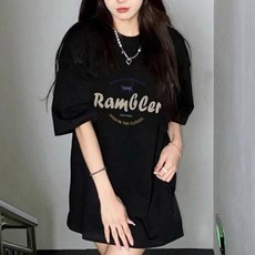 레몬소울 여성용 나이린 프린팅 반팔 티셔츠