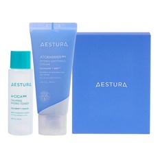 AESTURA ATOBARRIER 365 水潤舒緩霜60ml*1條+A-CICA 365 化妝水25ml*1瓶, 1組