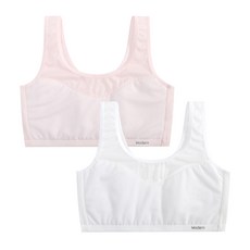 Juniday 網眼粉彩A學生胸罩2件組