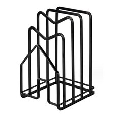 Daisian 不鏽鋼立式砧板架, 黑色, 1個