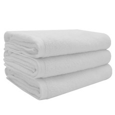 송월타월 타올 무지 바스타올 225g 20수, 흰색, 1개