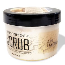 ESTESOPHY 鹽味磨砂膏 燕麥香, 680g, 1個