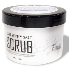 ESTESOPHY 鹽磨砂膏 純淨無香, 1個, 680g