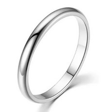 젤루나 써지컬 2mm 레이어드 슬림 유광 라운드 반지 B-02