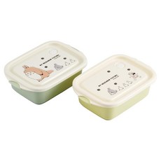 Skater 微波爐蒸氣便當盒 2件組, 我的鄰居, 1套