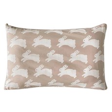 FRAMBOISE 嬰幼兒用 Kring Rabbit 60支紗枕頭套, 牛奶米色