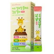 NAAAMYUUU 幼兒兒童 Jump Up Plus 鈣質果凍 蘋果口味 15入, 1個, 300g