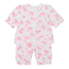 agabang 女童愛心七分袖家居服套裝 01Q357661